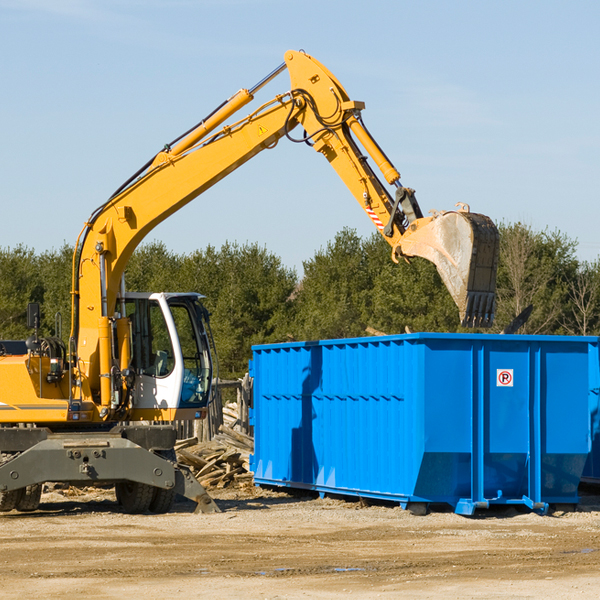 what size residential dumpster rentals are available in North Fond du Lac Wisconsin